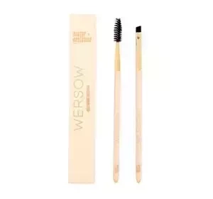 MAKEUP OBSESSION X WERSOW HELLO BROWS BRUSH DUO НАБОР ДВУХ КИСТЕЙ ДЛЯ МАКИЯЖА БРОВЕЙ