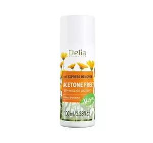 DELIA EXPRESS REMOVER ACETON FREE БЕЗАЦЕТОНОВА РІДИНА ДЛЯ ЗНЯТТЯ ЛАКУ 100МЛ