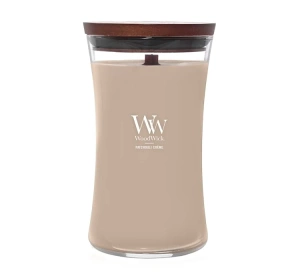 Woodwick Large Jar Candle ароматическая свеча Patchouli Creme 610 г