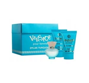 VERSACE DYLAN TURQUOISE POUR FEMME ТУАЛЕТНАЯ ВОДА 5МЛ + 2xГЕЛЬ 25МЛ
