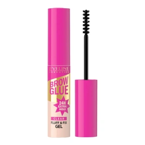 Eveline Cosmetics Brow Glue прозрачный гель для укладки бровей 6 мл