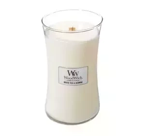 WOODWICK LARGE JAR CANDLE АРОМАТИЧЕСКАЯ СВЕЧА WHITE TEA & JASMINE 610Г