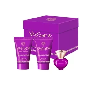 VERSACE DYLAN PURPLE POUR FEMME ПАРФЮМИРОВАННАЯ ВОДА 5МЛ + БАЛЬЗАМ 25МЛ + ГЕЛЬ 25МЛ