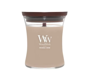Woodwick Medium Jar Candle ароматическая свеча Patchouli Creme 275 г