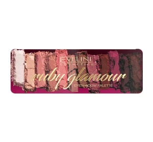 EVELINE RUBY GLAMOUR EYESHADOW PALETTE ПАЛЕТКА ТЕНЕЙ 12Г