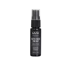 NYX PROFESSIONAL MAKEUP MATTE FINISH MINI МАТИРУЮЩИЙ СПРЕЙ ДЛЯ ФИКСАЦИИ МАКИЯЖА 18МЛ