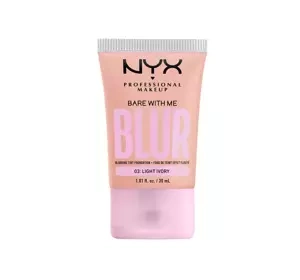 NYX PROFESSIONAL BARE WITH ME BLUR TINT FOUNDATION ОСВЕТЛЯЮЩИЙ ТОНАЛЬНЫЙ КРЕМ 03 LIGHT IVORY 30МЛ