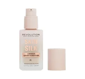 MAKEUP REVOLUTION SKIN SILK SERUM FOUNDATION ТОНАЛЬНИЙ КРЕМ СИРОВАТКА ДЛЯ ОБЛИЧЧЯ F1 23МЛ