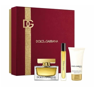 DOLCE & GABBANA ZESTAW THE ONE ПАРФЮМИРОВАННАЯ ВОДА 75МЛ + 10МЛ + БАЛЬЗАМ 50МЛ